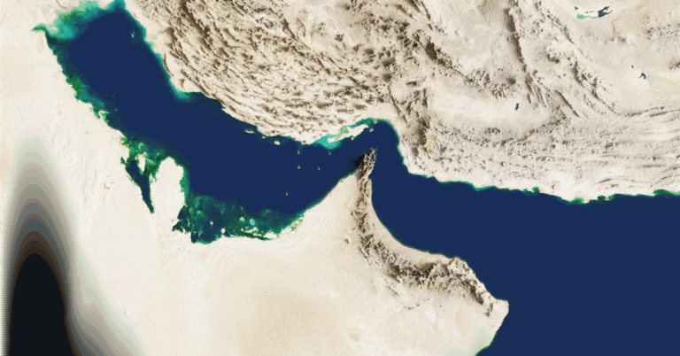 Another Greek-owned tanker navigates the strategic Strait of Hormuz.